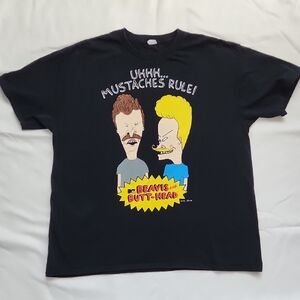 Beavis and Butt-Head Black Graphic T-Shirt